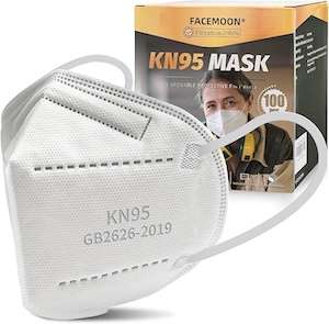 a white kn95 face mask