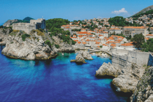 Coastal view of Dubrovnik Croatia