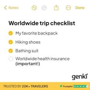 trip checklist and insurance option for the Grenada digital nomad visa