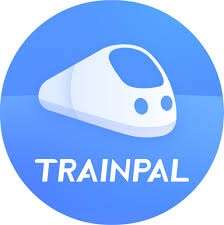 a logo of a train